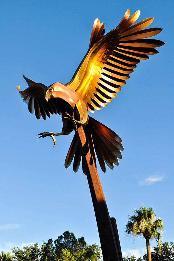 hawk sculpture
