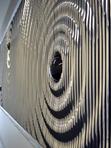 ripple metal public art sculpture image