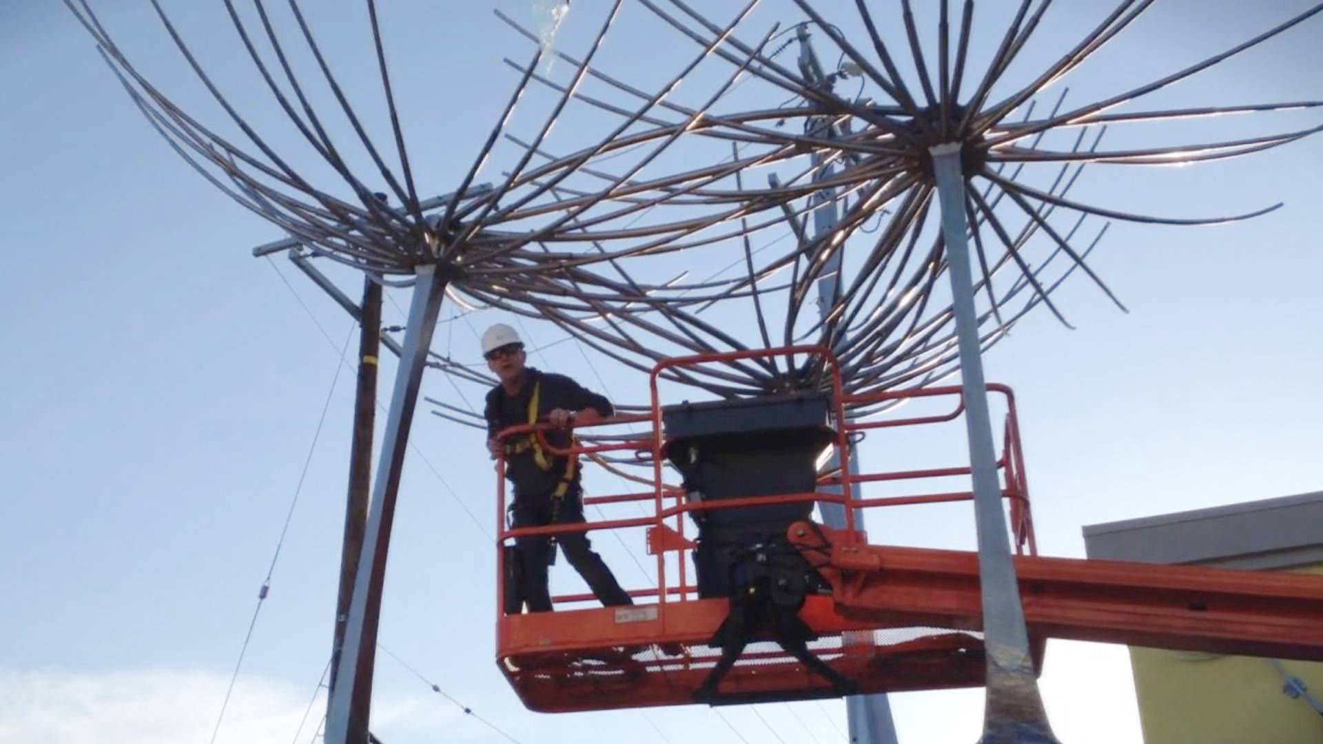 Heath Satow installing Wish in Los Angeles, CA